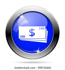 Money icon. Internet button on white background. EPS10 vector