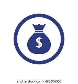 Money    icon,  isolated. Flat  design.