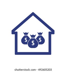 Money    icon,  isolated. Flat  design.