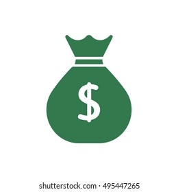 Money    icon,  isolated. Flat  design.