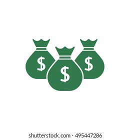 Money    icon,  isolated. Flat  design.