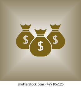 Money   icon,  isolated. Flat  design.