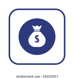 Money   icon,  isolated. Flat  design.  
