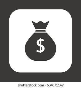 Money   icon,  isolated. Flat  design. 