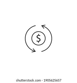 Geldsymbol, einzelne Geldzeichen, Symbol, Vektorgrafik