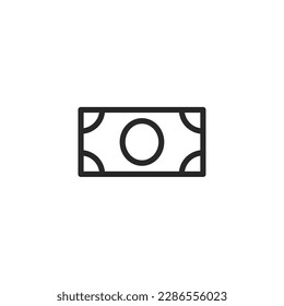 Money icon, isolated Money sign icon, vector illustration