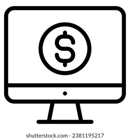 money  icon line symbol sign vector
