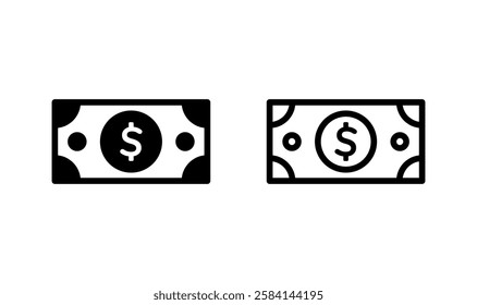 Money icon logo design. Money sign and symbol