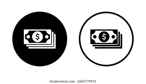 Money icon logo design. Money sign and symbol