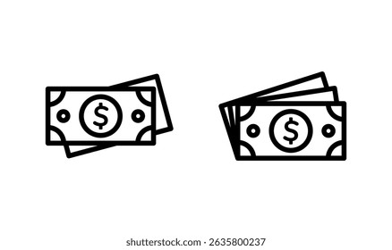 Money icon logo design. Money sign and symbol