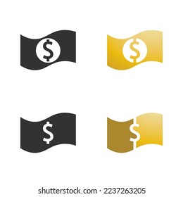 money icon and logo design vector illustration