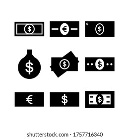 money  icon or logo isolated sign symbol vector illustration - Collection of high quality black style vector icons
