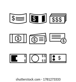 Money icon or logo isolated sign symbol vector illustration - Collection of high quality black style vector icons
