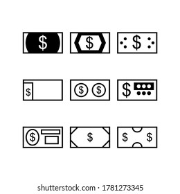 Money icon or logo isolated sign symbol vector illustration - Collection of high quality black style vector icons
