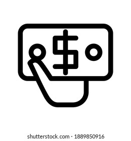 money icon or logo isolated sign symbol vector illustration - high quality black style vector icons
