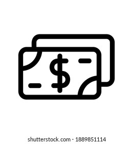 money icon or logo isolated sign symbol vector illustration - high quality black style vector icons
