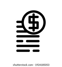 money icon or logo isolated sign symbol vector illustration - high quality black style vector icons
