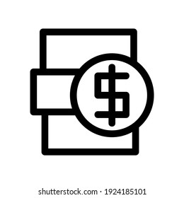 money icon or logo isolated sign symbol vector illustration - high quality black style vector icons
