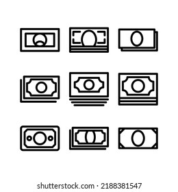 money icon or logo isolated sign symbol vector illustration - Collection of high quality black style vector icons
