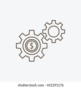 Money Icon, management, setting