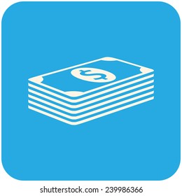 Money icon, modern flat design