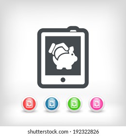 Money icon on touch device