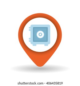 money  icon over white background, vector illustration