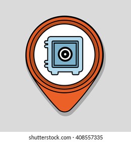 money  icon over white background, vector illustration
