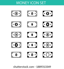 Paquete de iconos de dinero, vectores eps 10