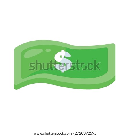 Money icon, paper money vector design illustration, money clip art, clip art money, dollar banknote icon representing cash payment finance and economy