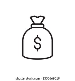money icon. payment icon vector line style