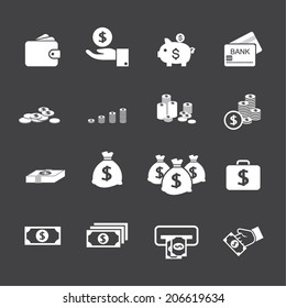 money icon set