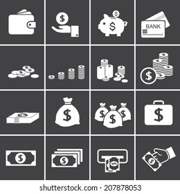 money icon set
