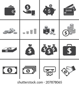 money icon set