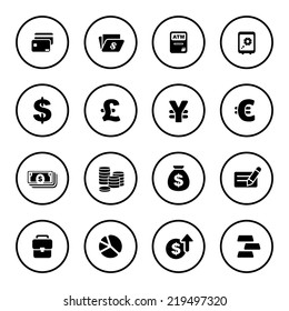 Money Icon Set Stock Vector (Royalty Free) 219497320 | Shutterstock