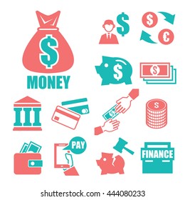 money icon set