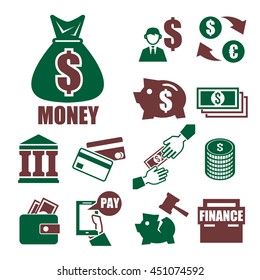 money icon set