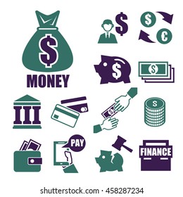 money icon set