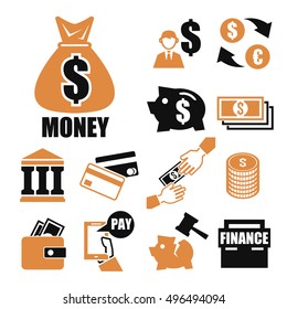 money icon set