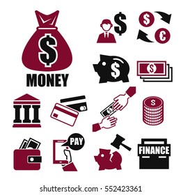 money icon set