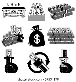 Money icon set