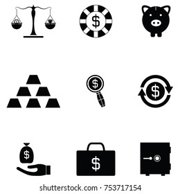 money icon set