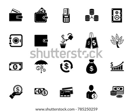 Money icon set