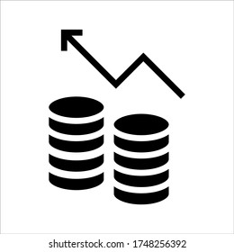 Money icon set. Banking and finance symbols. 
