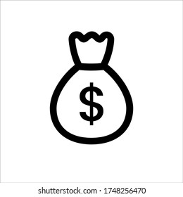 Money icon set. Banking and finance symbols. 
