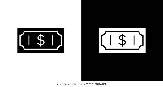 Geld-Symbol Set Sammlung. Vektorgrafik.