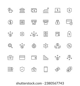 money icon set, money, dollar, chart , diagram, for social media, desain presentation, icon set , ui ux, mockup