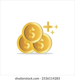 Money icon set with dollar coin icon 3d rendering vector illustration simple solid style,dollar low,down,up with arrow,finance,buisiness illustration