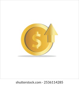 Money icon set with dollar coin icon 3d rendering vector illustration simple solid style,dollar low,down,up with arrow,finance,buisiness illustration