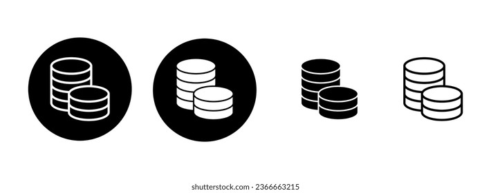 Money icon set illustration. Money sign and symbol